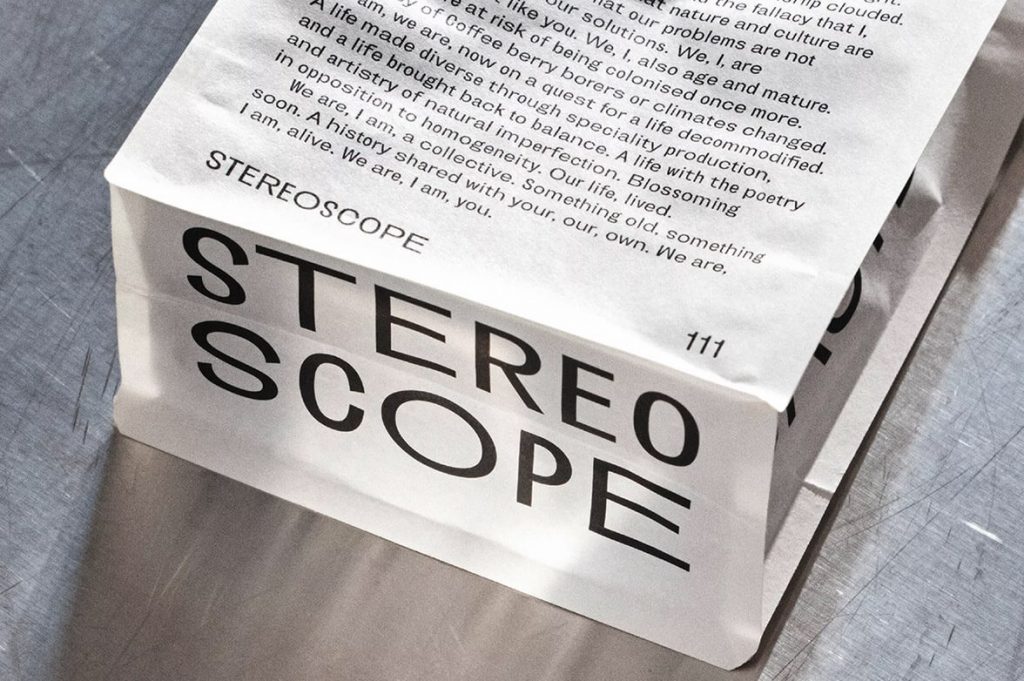 Stereoscope coffee branding